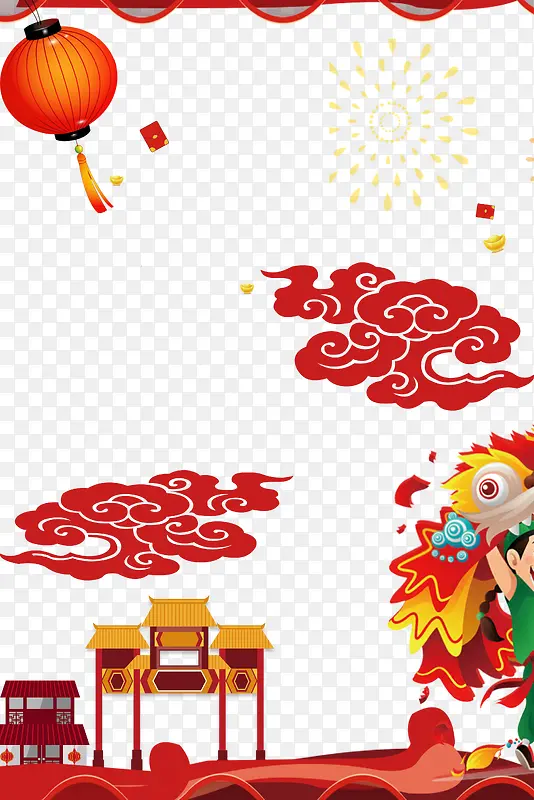 新年喜庆背景psd分层图PNG图片素材下载_图片编号10024521-PNG素材网