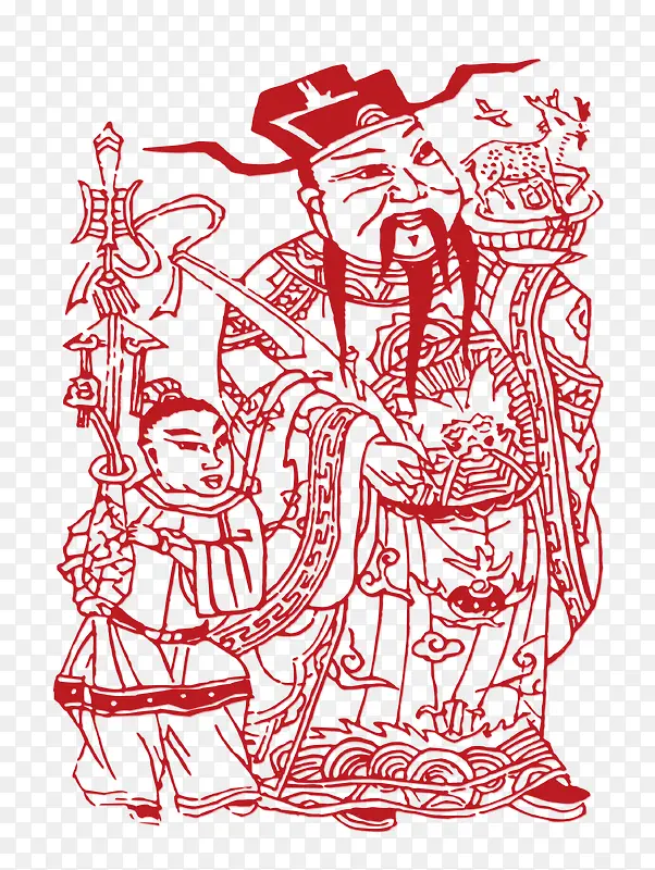 灶神绘画PNG图片素材下载_图片编号10025392-PNG素材网