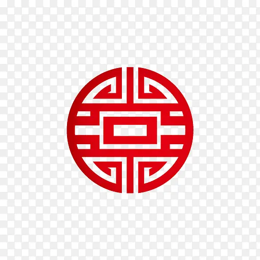 中国古典红色图案花纹