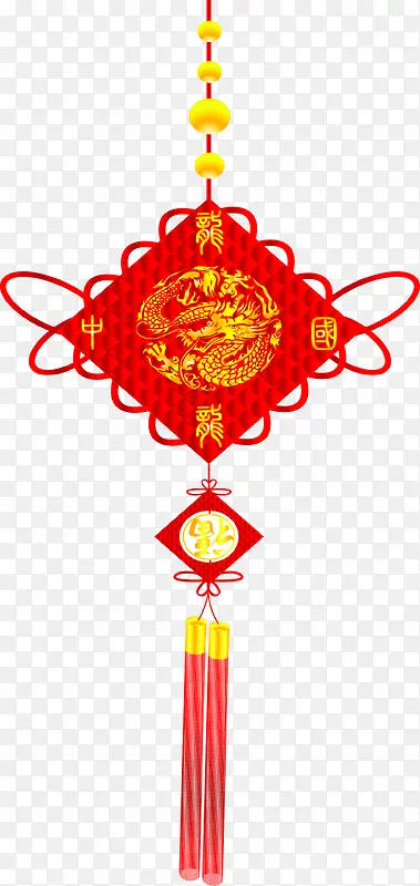 中国传统龙纹中国结