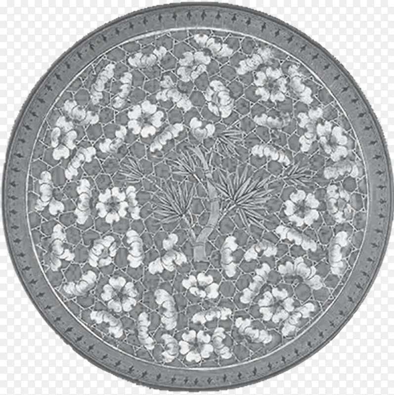 黑白花纹中国古典元素