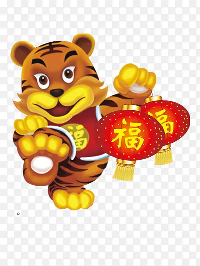 小老虎提灯笼PNG图片素材下载_图片编号10028410-PNG素材网