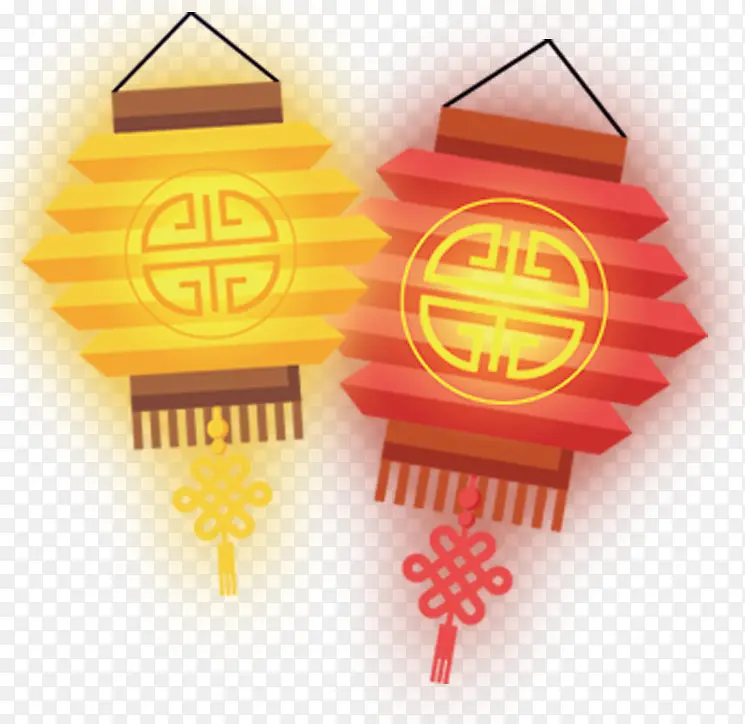 中国风装饰新年灯笼素材