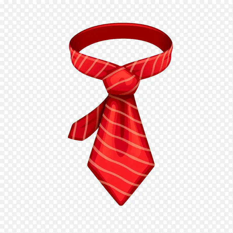 红色喜庆领带男士