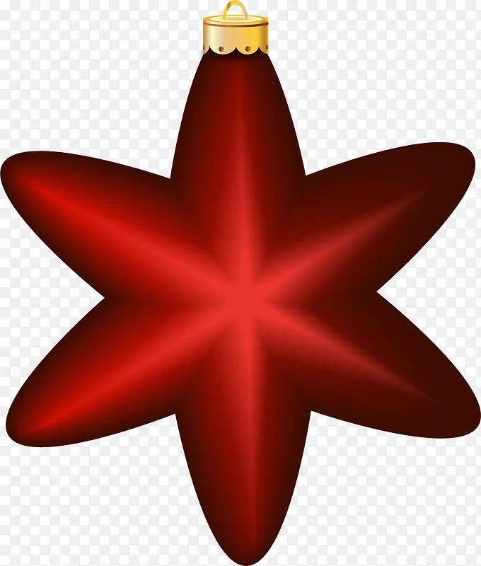 红色星星挂饰
