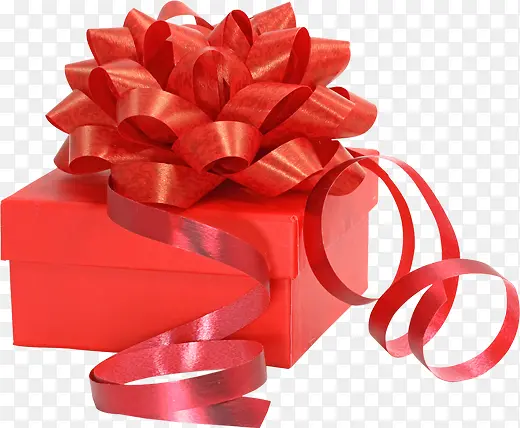 红色高贵礼物盒白底素材
