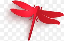 红蜻蜓剪纸素材