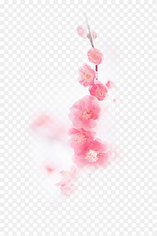粉色花矢量图
