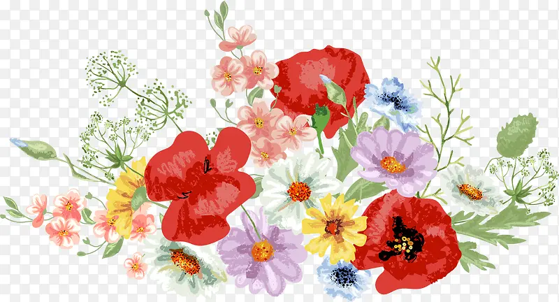 手绘鲜花