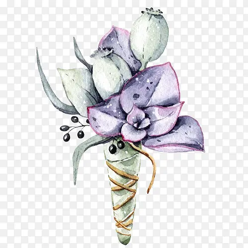 卡通花卉