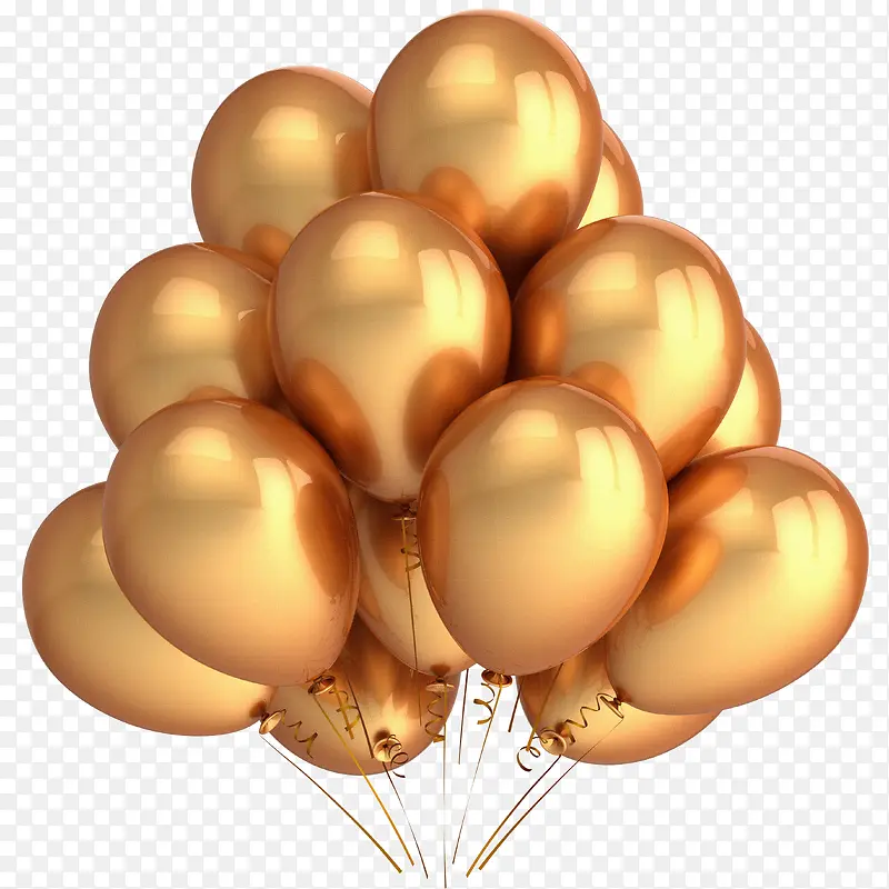 金色氢气球主页装修