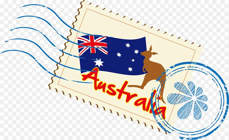 邮票澳大利亚矢量