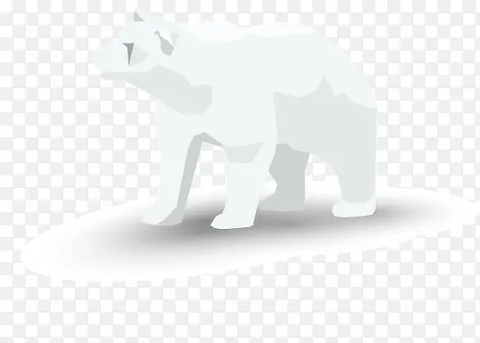 矢量北极熊