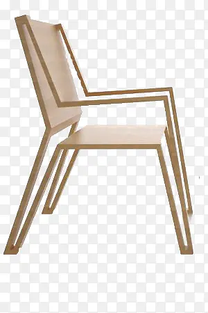木质极简单人椅