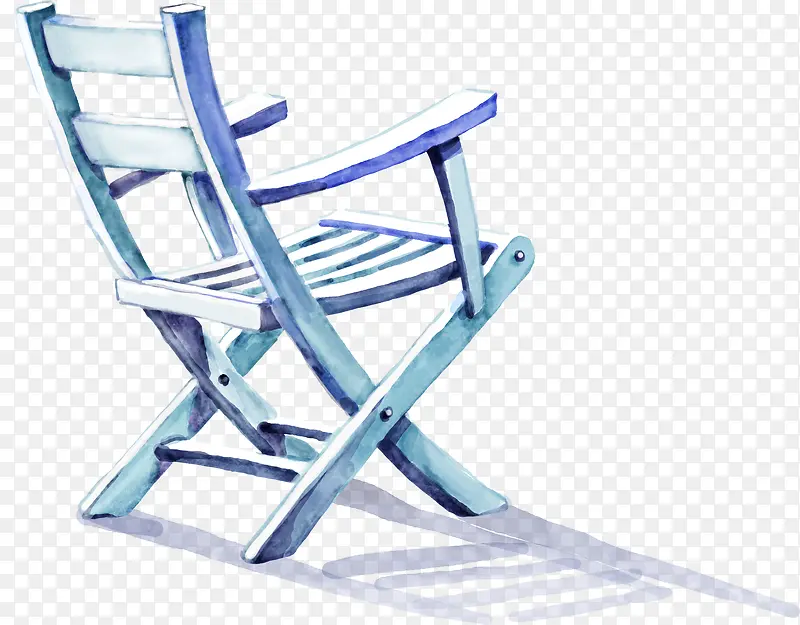 夏日度假椅子卡通