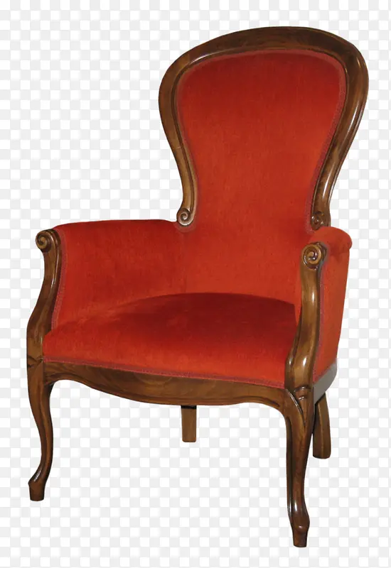 椅子 复古 欧式 红色
