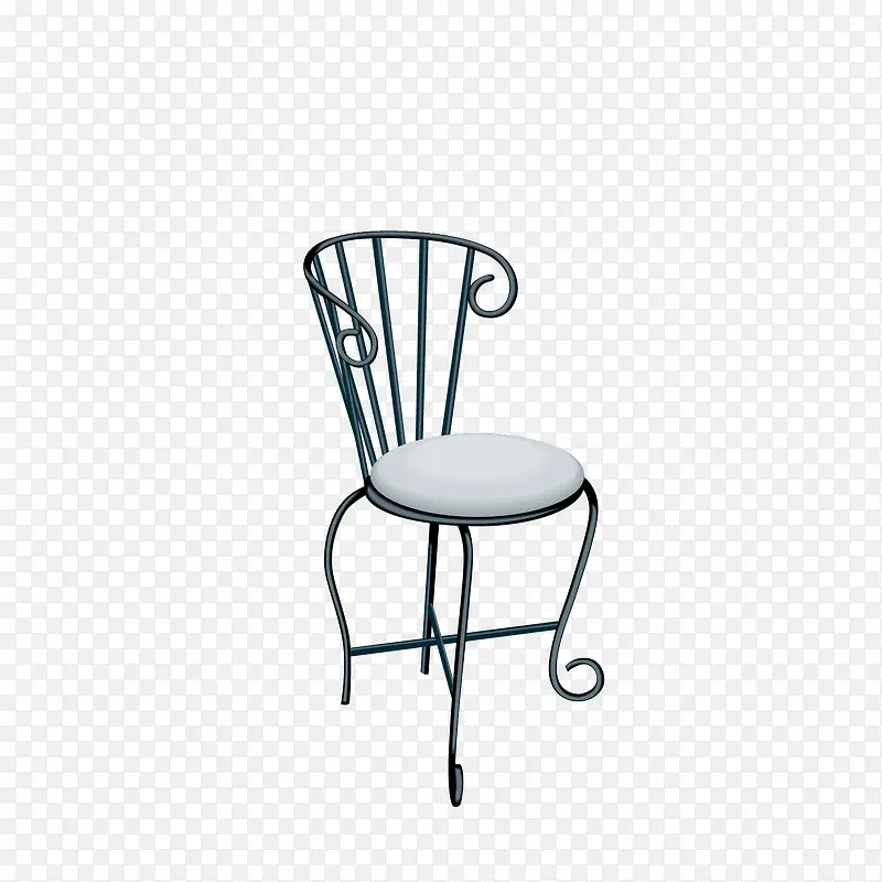 矢量欧式铁艺家具椅子