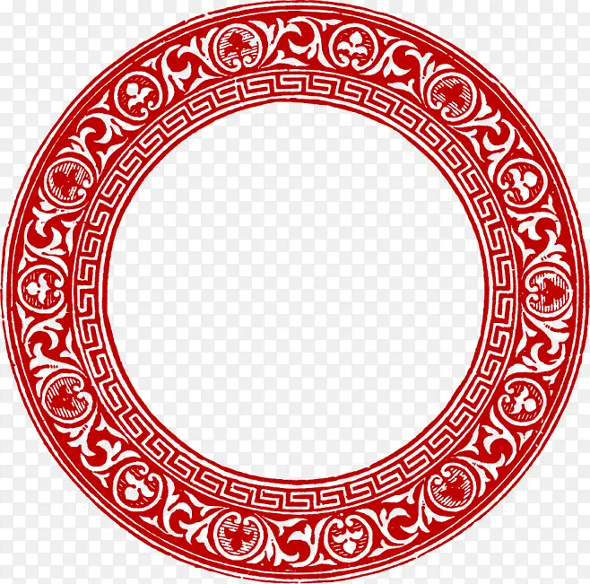 红色圆环元素