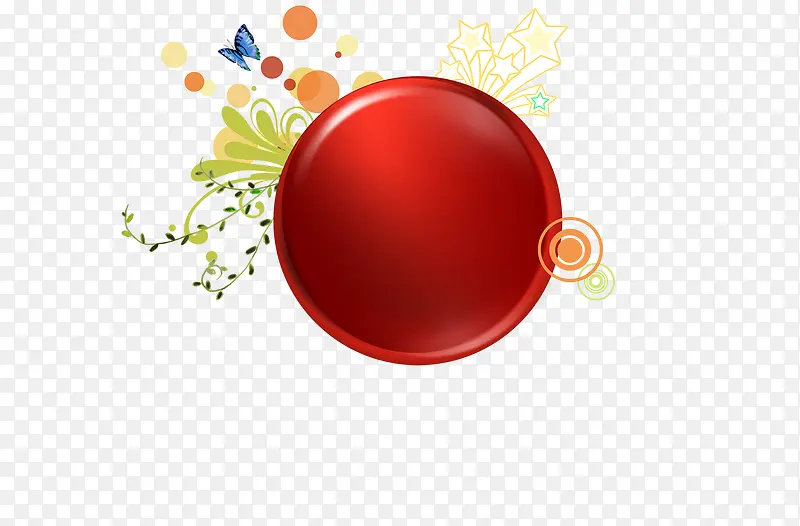 红色圆形边框，促销图形，活动标