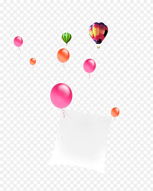 唯美可爱漂浮气球