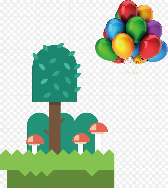 气球树林