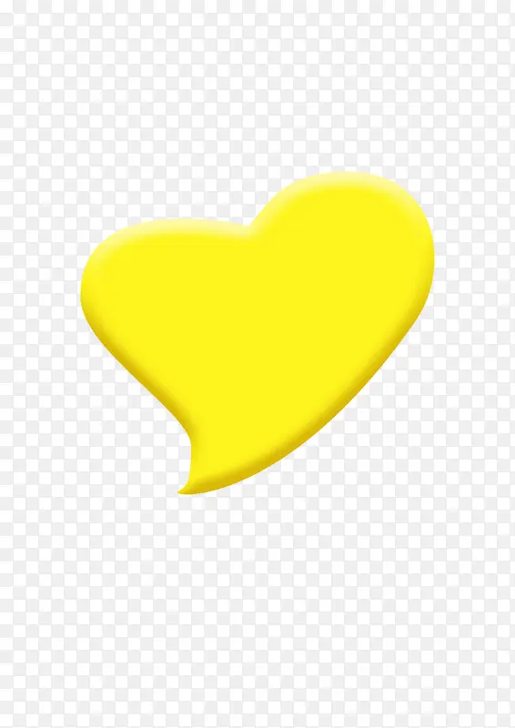 黄色爱心