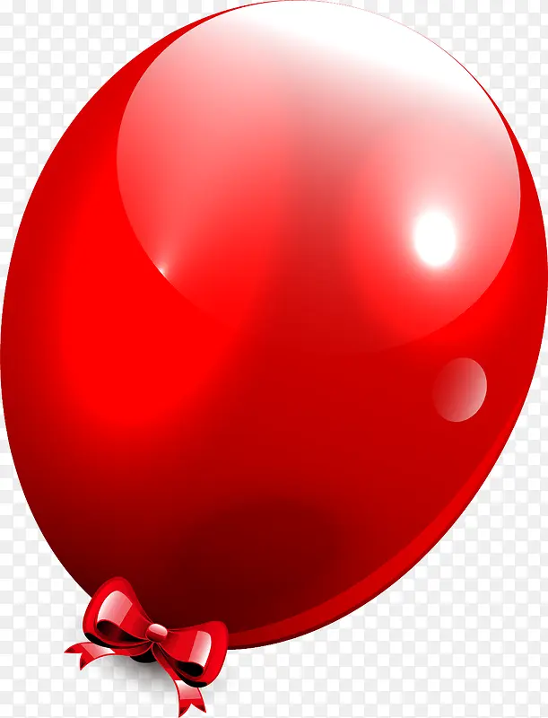 手绘红色气球