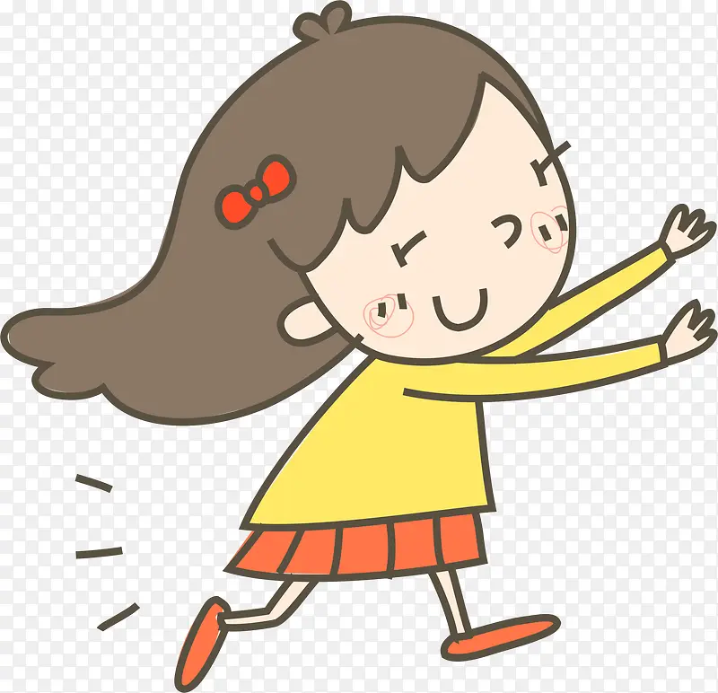 手绘可爱女孩PNG图片素材下载_图片编号10072147-PNG素材网