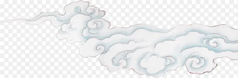 手绘古风祥云