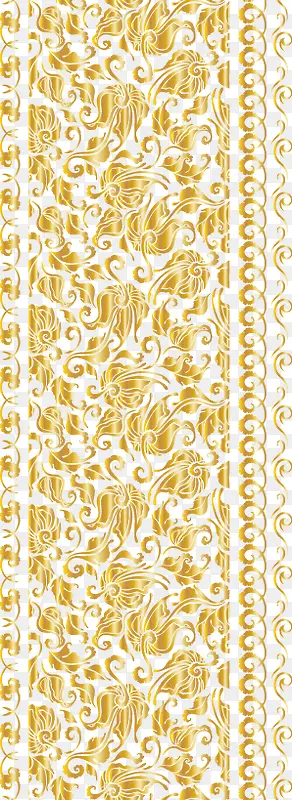 金色花纹设计矢量素材