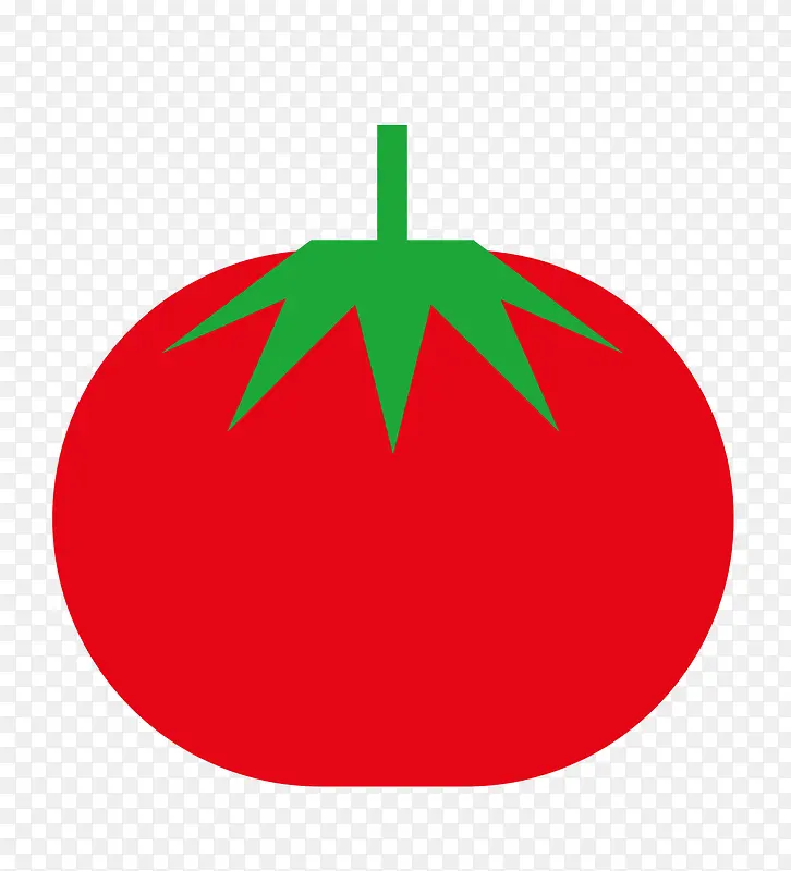 红色矢量番茄