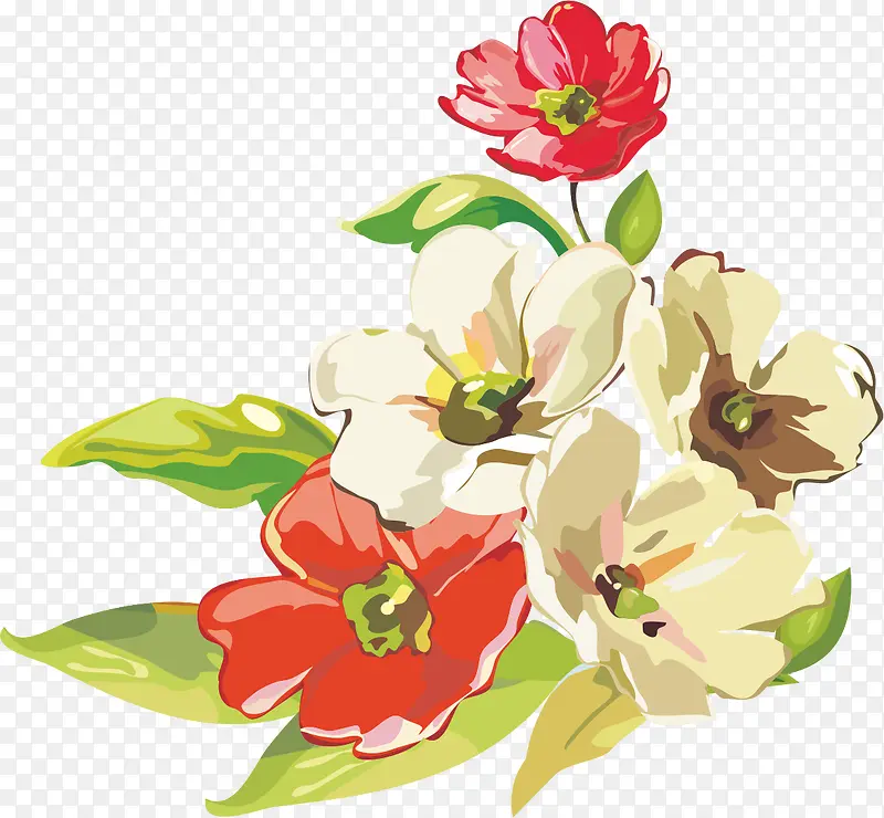 手绘花朵