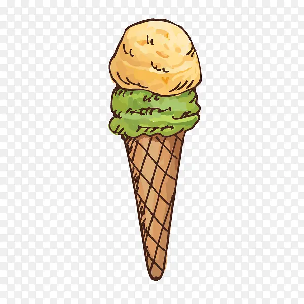 卡通手绘卡通冰淇淋
