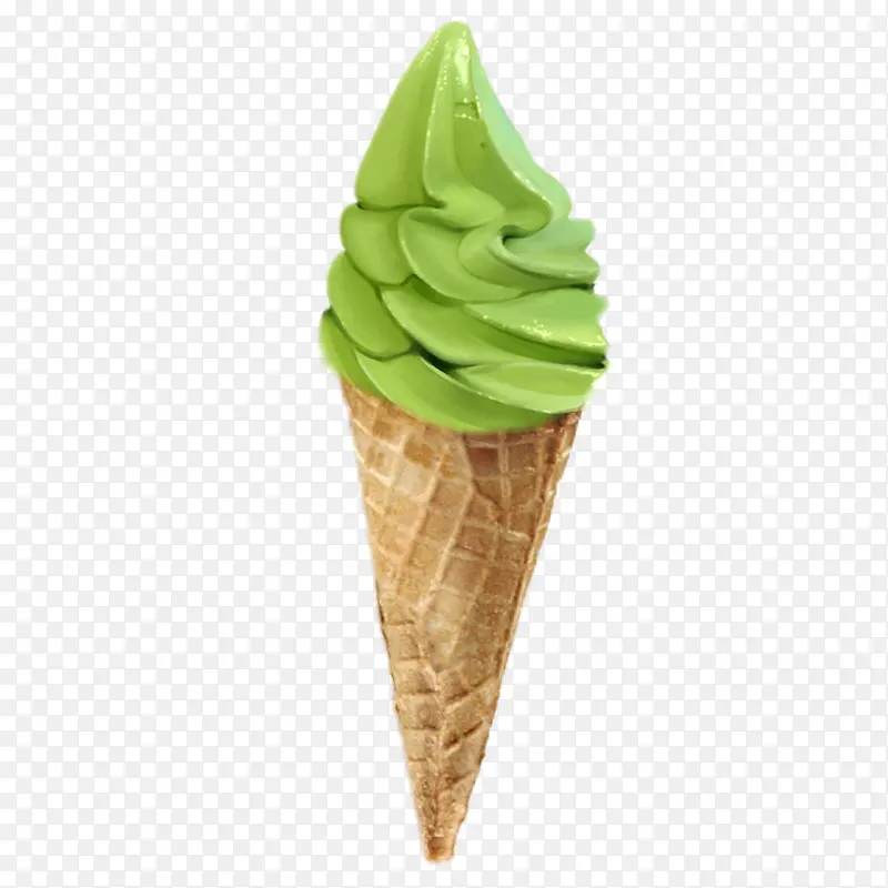 绿色的冰淇淋