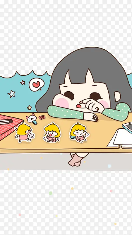 女孩数数PNG图片素材下载_图片编号10093991-PNG素材网