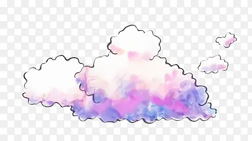 彩色云朵