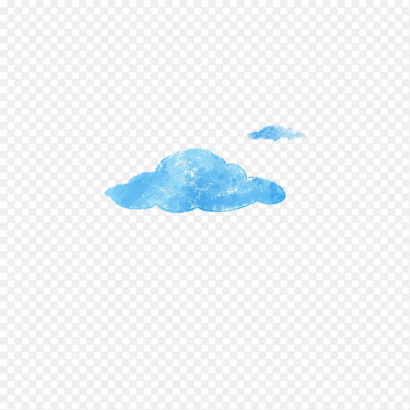 蓝色云朵