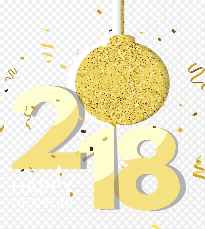 金色2018新年快乐