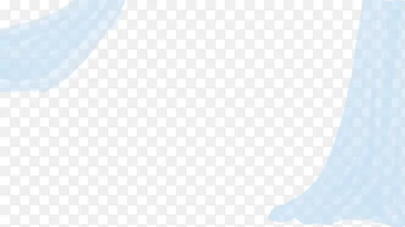 清新蓝色漂浮窗帘