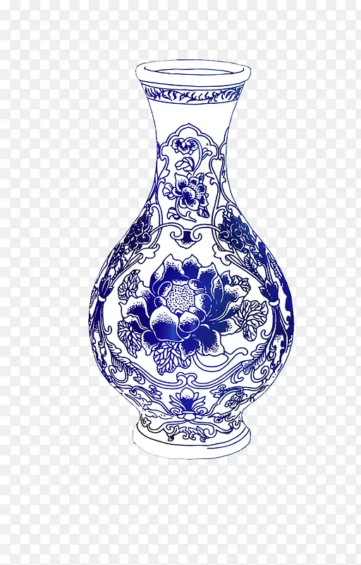 手绘装饰花瓶