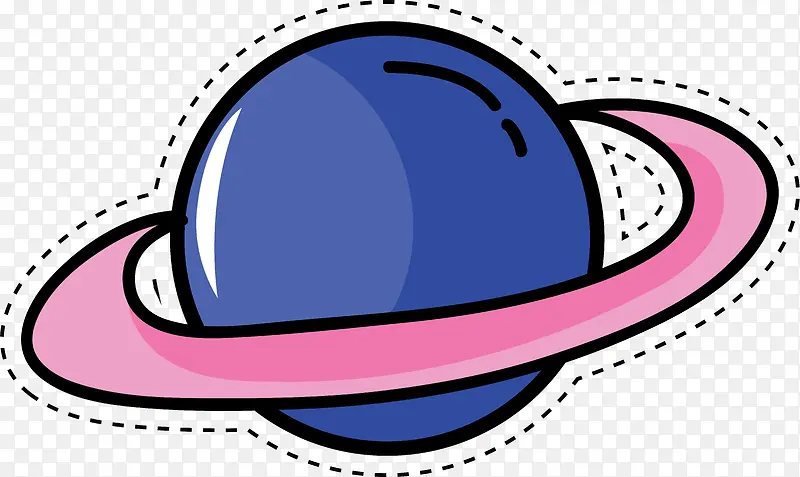 卡通蓝色星球