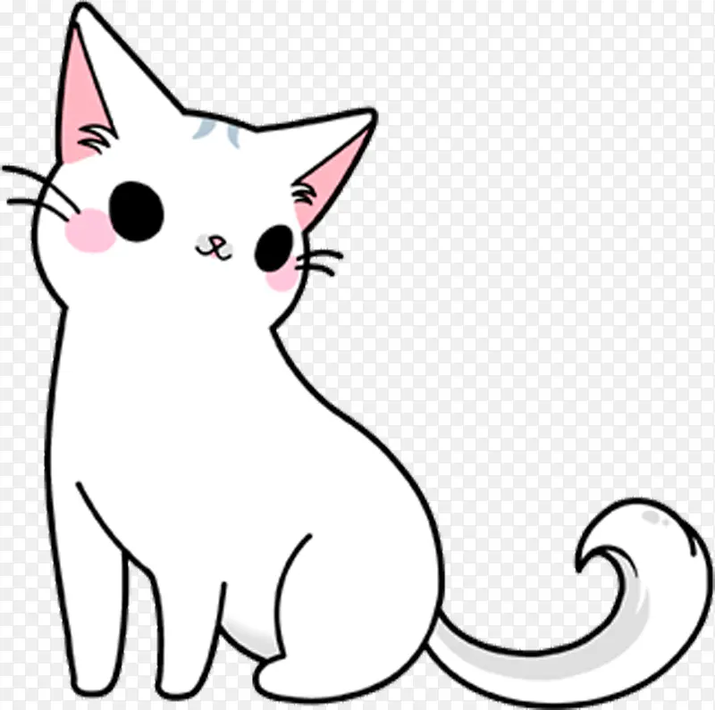 卡通手绘猫咪