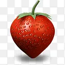 新鲜水果食物草莓图标