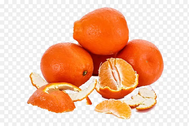 剥皮的砂糖橘高清图片