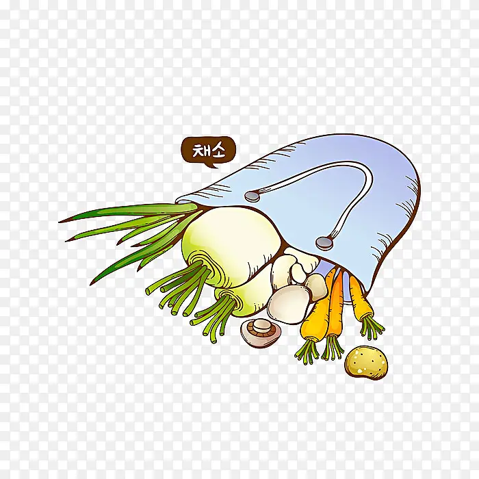 手绘蔬菜