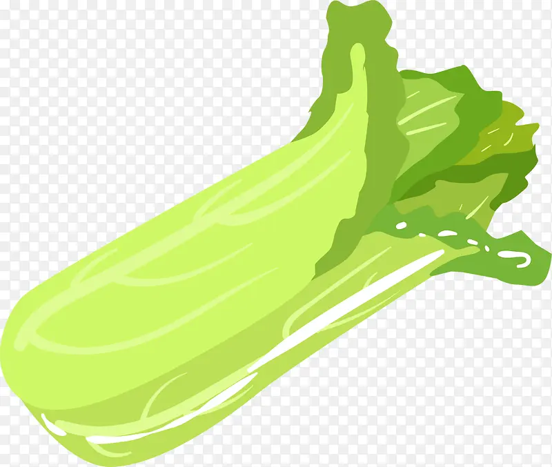 绿色卡通蔬菜