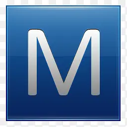 字母M蓝色图标PNG图片素材下载_图片编号10114503-PNG素材网