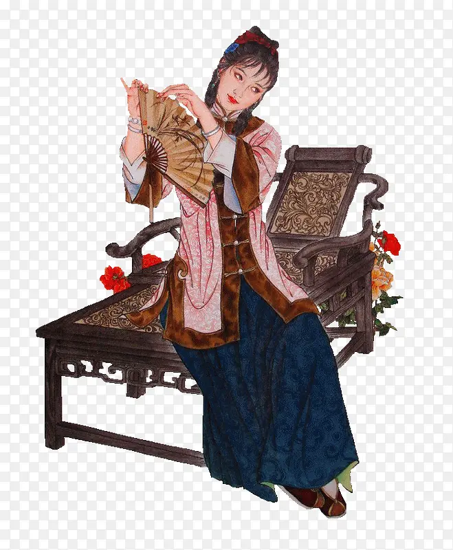 中国古代女子PNG图片素材下载_图片编号10120106-PNG素材网