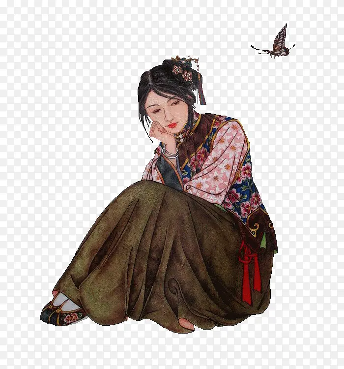 中国古代女子PNG图片素材下载_图片编号10120104-PNG素材网