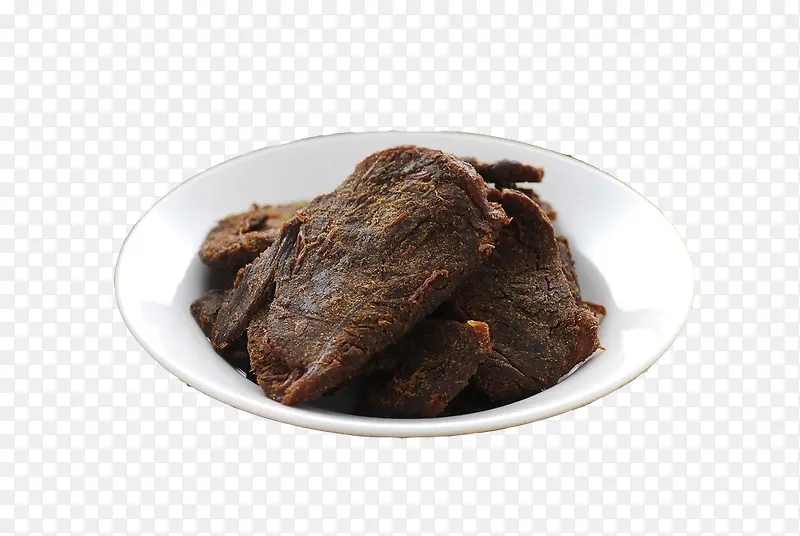 一盘牛肉干
